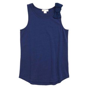 J. Crew Crewcuts Everyday Navy Blue Tank top with Eyelet Bow